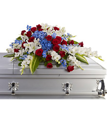 Distinguished Service Casket Spray from Victor Mathis Florist in Louisville, KY